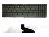 Клавиатура для ноутбука  ASUS A53U, A53Ta,K73Ta, K53U, K53Z, K53Ta (шлейф вверх) Русская Черный