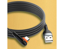 LDNIO Кабель питания USB-MICRO 2.4A (LS562 MICRO 2метр) кабель питания  с углом 90 градусов