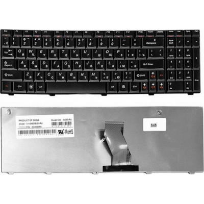 Клавиатура для ноутбука  Lenovo G560, G565, G570, G575  (Z560,  Z560A, Z565, Z565A) Русская Черный